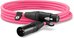XLR CABLE-3m pink - XLR/XLR kabel