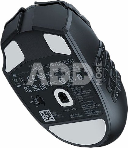 Razer Naga V2 HyperSpeed Gaming Mouse, 2.4GHz, Bluetooth, Wireless
