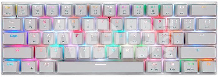 Wireless mechanical keyboard Motospeed CK62 Bluetooth RGB (white
