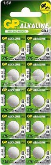 1x10 GP Alkaline LR44, 76A V13GA 1,5V