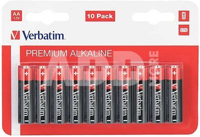 1x10 Verbatim Alcaline battery Migono AA LR 06 49875