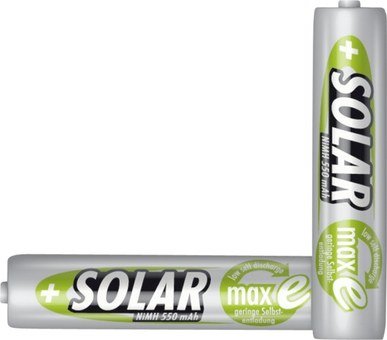 1x2 Ansmann maxE NiMH rech.bat. Micro AAA 550 mAh SOLAR