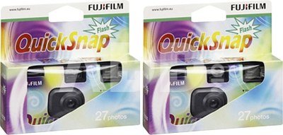 2x vienkartiniai fotoaparatai Fujifilm Quicksnap Flash 27