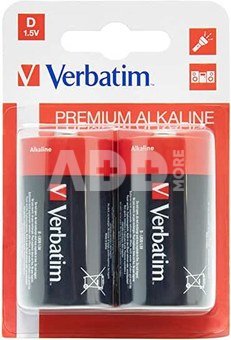 1x2 Verbatim Alkaline battery Mono D LR 20 49923