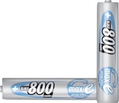 1x4 Ansmann maxE NiMH rech. bat. Micro AAA 800 mAh german