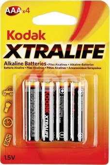1x4 Kodak Xtralife Micro AAA maitinimo elementai
