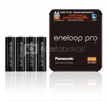 1x4 Panasonic Eneloop Mignon AA 2500 mAh Sliding Pack