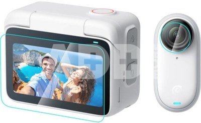 2 in 1 Screen and Lens Tempered Glass Film PULUZ For Insta360 GO 3 (Transparent)