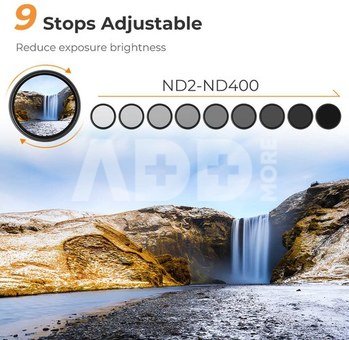 K&F Concept 43mm Slim Variable/Fader NDX, ND2-ND400