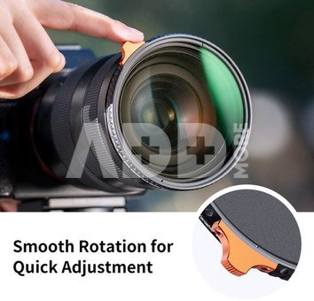 62mm Black Mist 1/4 and ND2-ND32 (1-5 Stop) Variable ND Lens Filter 2 in 1 with 28 Multi-Layer Coatings - Nano X Series