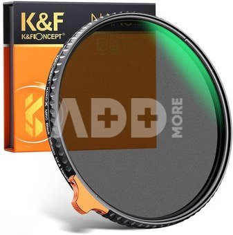 62mm Black Mist 1/4 and ND2-ND32 (1-5 Stop) Variable ND Lens Filter 2 in 1 with 28 Multi-Layer Coatings - Nano X Series