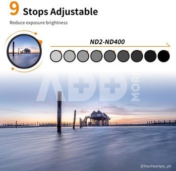 86mm Variable ND Filter ND2-ND400 (9 Stop)