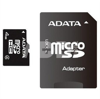 A-DATA 32GB microSDHC Card (Class 4) with 1 Adapter, retail