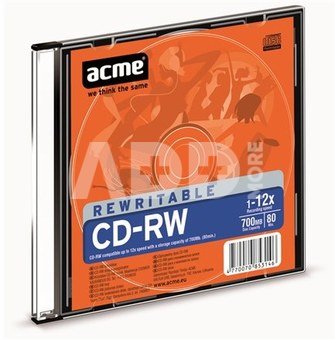 ACME CD-RW 80/700MB 12X slim box