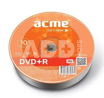 ACME DVD+R 4.7GB 16X 10pack shrink