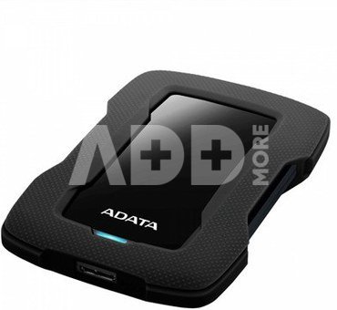 ADATA 1TB Portable Hard Drive HD330 (Black) USB 3.1, Color Box