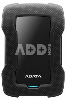 ADATA 1TB Portable Hard Drive HD330 (Black) USB 3.1, Color Box