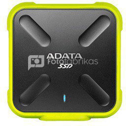 ADATA External SSD SD700 256 GB, USB 3.1, Black, Yellow