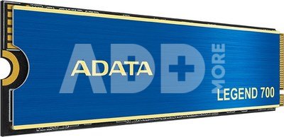 ADATA LEGEND 700 | 256 GB | SSD form factor M.2 2280 | Solid-state drive interface PCIe Gen3 x4 | Read speed 2000 MB/s | Write speed 1600 MB/s