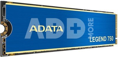 ADATA LEGEND 750 1000 GB, SSD form factor M.2 2280, SSD interface PCIe Gen3x4, Write speed 3000 MB/s, Read speed 3500 MB/s
