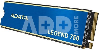 ADATA LEGEND 750 1000 GB, SSD form factor M.2 2280, SSD interface PCIe Gen3x4, Write speed 3000 MB/s, Read speed 3500 MB/s