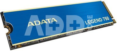 ADATA LEGEND 750 1000 GB, SSD form factor M.2 2280, SSD interface PCIe Gen3x4, Write speed 3000 MB/s, Read speed 3500 MB/s