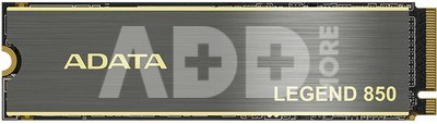 ADATA LEGEND 850 1000 GB, SSD form factor M.2 2280, SSD interface PCIe Gen4x4, Write speed 4500 MB/s, Read speed 5000 MB/s