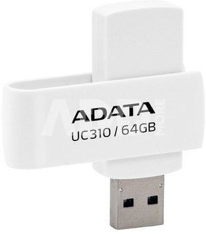 ADATA UC310 64GB USB Flash Drive, White ADATA