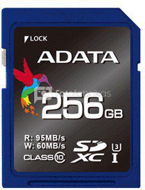 ADATA Premier Pro UHS1-U3 256 GB, SDXC, Flash memory class 10