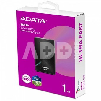 ADATA Externe SSD SE920 1TB Elite Black R/W 3800/3700 MB