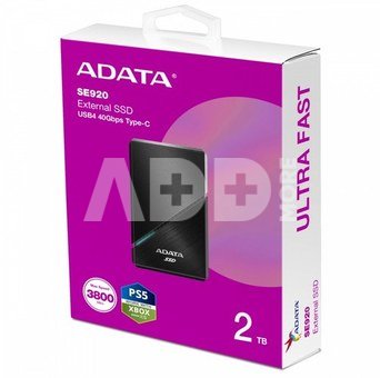 ADATA Externe SSD SE920 2TB Elite Black R/W 3800/3700 MB