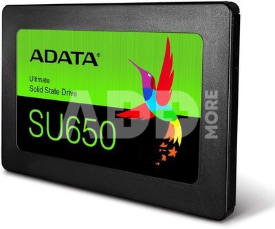 ADATA Ultimate SU650 512 GB, SSD form factor 2.5", SSD interface SATA 6Gb/s, Write speed 450 MB/s, Read speed 520 MB/s