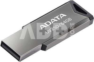ADATA USB Flash Drive UV250 64 GB, USB 2.0, Silver