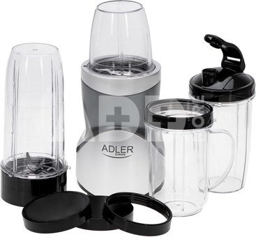 Adler Blender Smoothie Set | AD 4084 | Tabletop | 1200 W | Jar material BPA-Free | Jar capacity 0.3+0.5+0.5+0.7 L | Ice crushing | Stainless Steel
