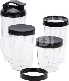 Adler Blender Smoothie Set | AD 4084 | Tabletop | 1200 W | Jar material BPA-Free | Jar capacity 0.3+0.5+0.5+0.7 L | Ice crushing | Stainless Steel