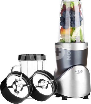 Adler Blender Smoothie Set | AD 4084 | Tabletop | 1200 W | Jar material BPA-Free | Jar capacity 0.3+0.5+0.5+0.7 L | Ice crushing | Stainless Steel