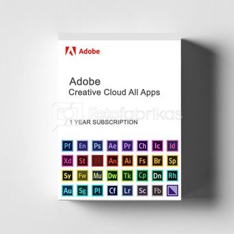 Adobe Creative Cloud All Apps Commercial/Government (prenumerata 1 metams)