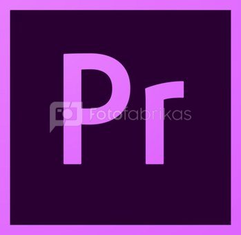 Adobe Premiere Pro CC Commercial/Government (prenumerata 1 metams)
