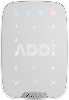 AJAX KeyPad Plus belaidė valdymo klaviatūra (balta)