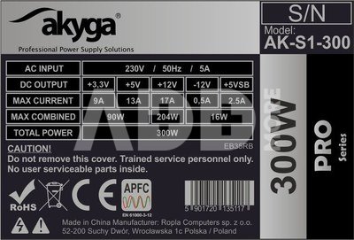 AKYGA POWER SUPPLY TFX 300W