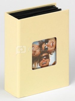 Album WALTHER MA-357-H Fun creme 10x15 100, black pages | slip in | glue bound | photo in cover
