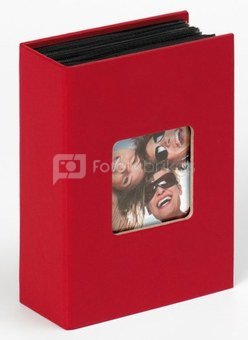 Album WALTHER MA-357-R Fun red 10x15 100, black pages | slip in | glue bound | photo in cover