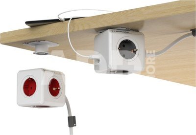 allocacoc PowerCube Extended 3 m incl. 3 m Cable red Type F