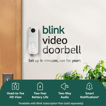 Amazon Blink Video Doorbell 2, white