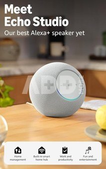 Amazon smart speaker Echo Studio, white