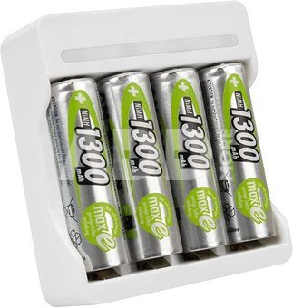 Ansmann Ladeger&auml;t Basic IV inkl. 4 x AA 1300mAh Akku 1001-0120-01