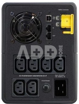 APC Back-UPS, 2200VA, Tower, 230V, 6x IEC C13 Sockets, AVR, Black