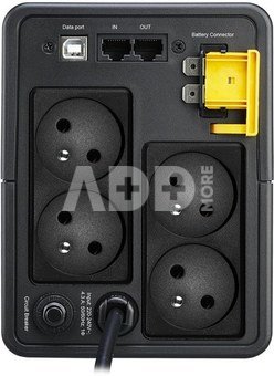 APC Back-UPS, 950VA, Tower, 230V, 4x CEE 7/5 French Schuko Slots, AVR, Black