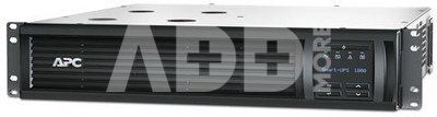 APC Smart-UPS, Line Interactive, 1000VA, Rackmount 2U, 230V, 4x IEC C13 outlets, SmartConnect Port+SmartSlot, AVR, LCD, Black | Schneider Electric