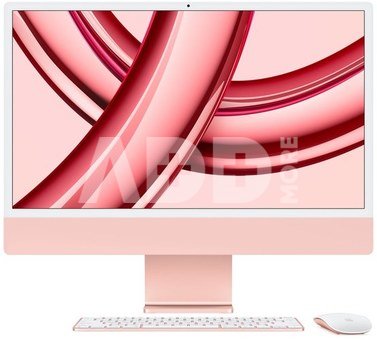 Apple iMac 24” 4.5K Retina, Apple M3 8C CPU, 10C GPU/8GB/256GB SSD/Pink/INT Apple